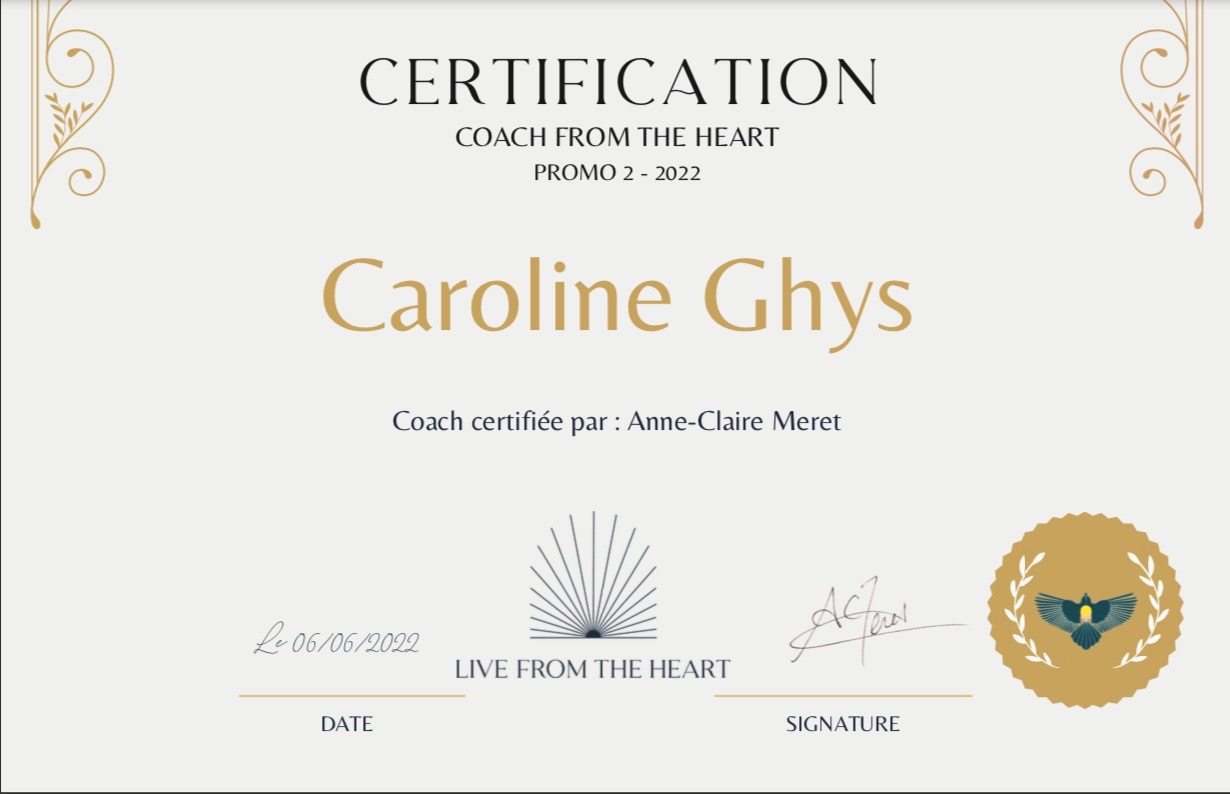certification coaching ghys caroline